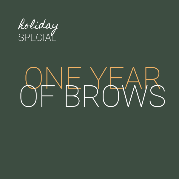 Holiday Special - One Year of Brows